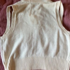Brand new ladies sweater vest with cherry print